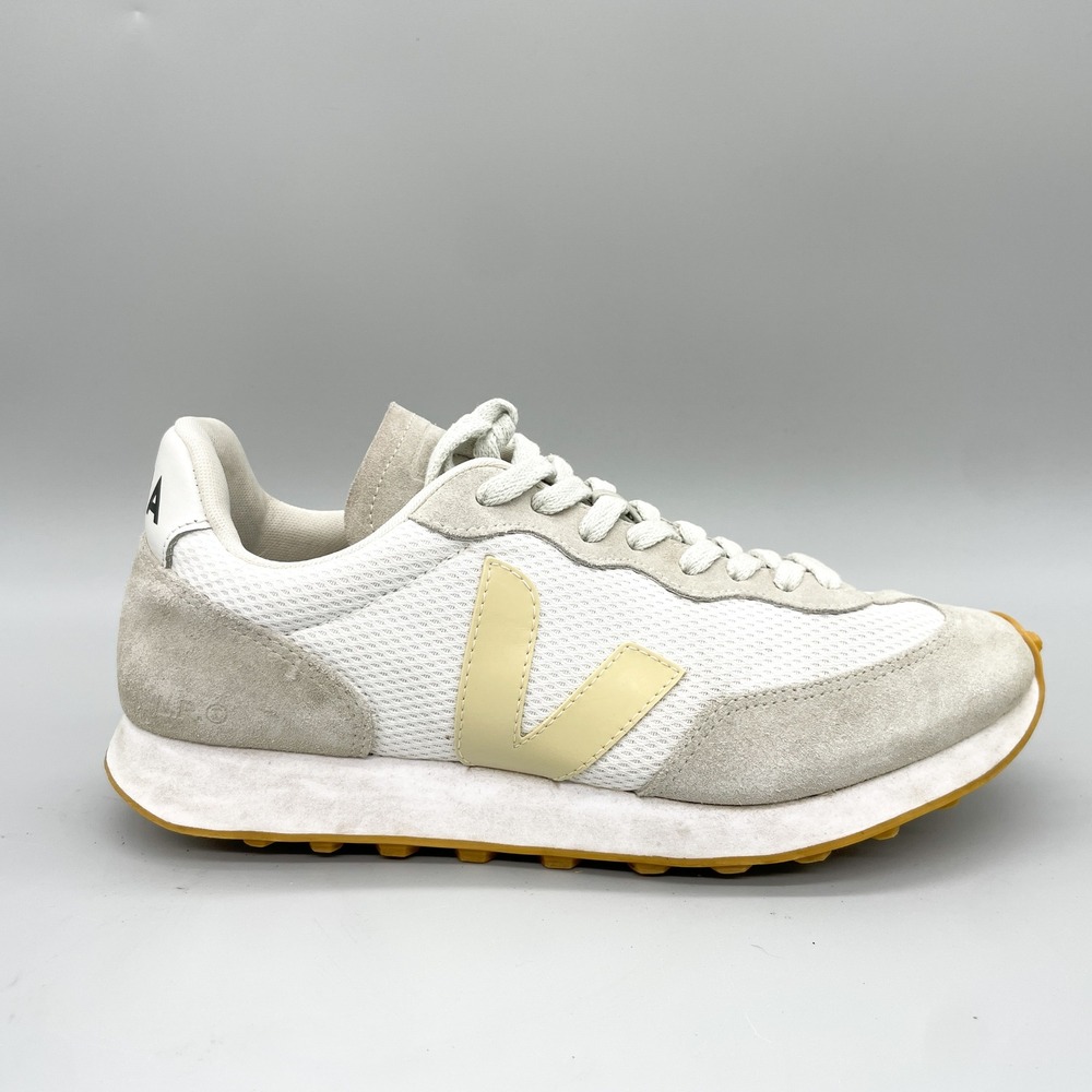 Veja Rio Branco Mens 8 Alveomesh Sneakers White Pierre Natural Casual Shoes